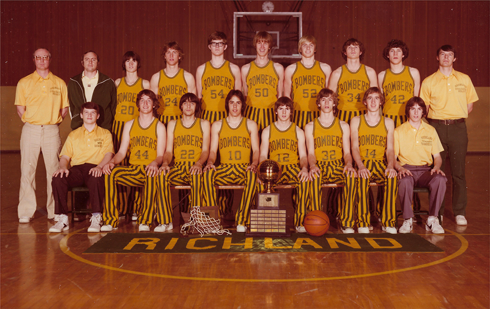 1970 State Championship Bomber Basketball Team Photo